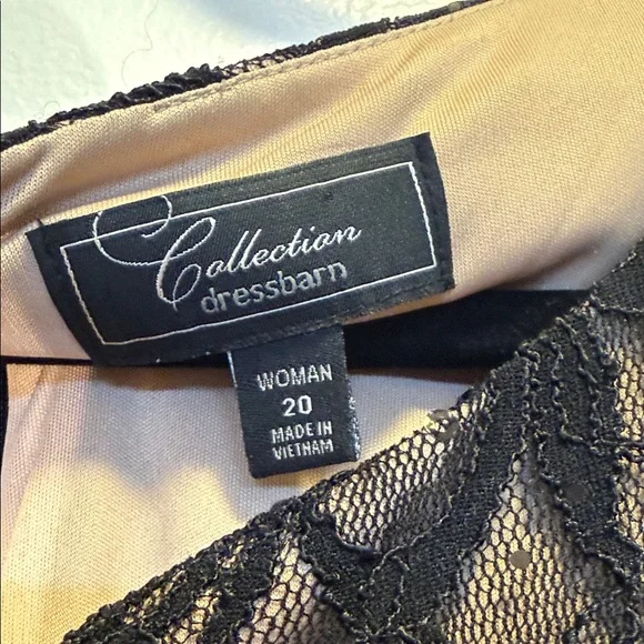 DressBarn Collection Elegant Black Lace Evening Dress - Picture 9 of 14